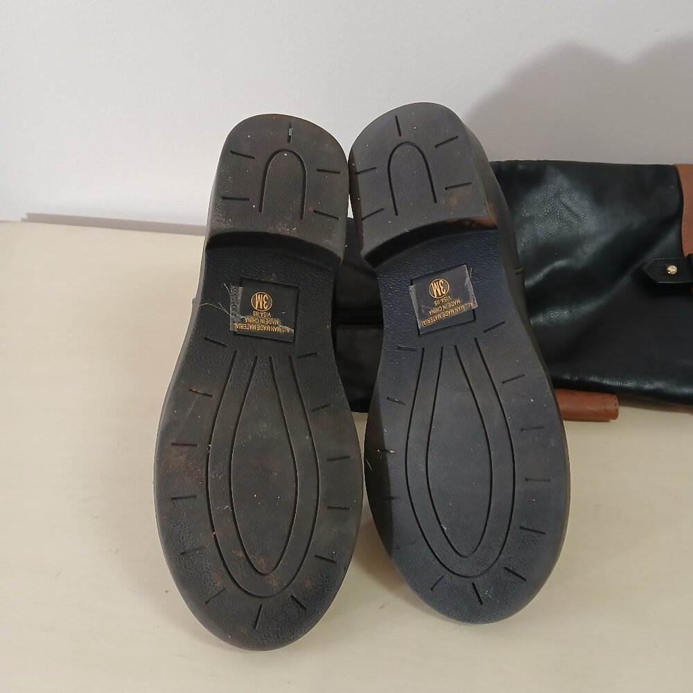 YNot girls boots size 3 - black with tan trim - Picture 4 of 4